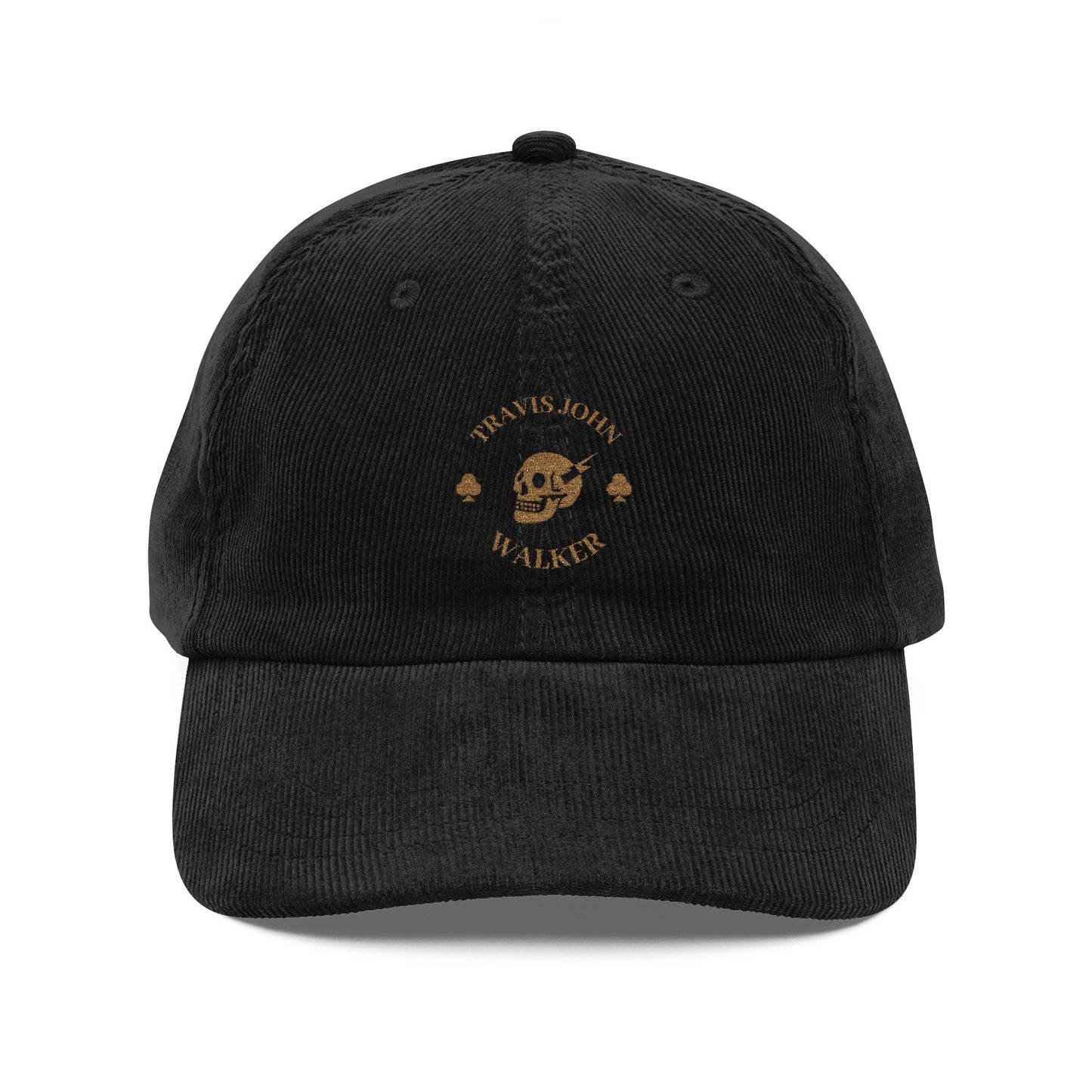 Travis John Walker Music Skull Corduroy Cap