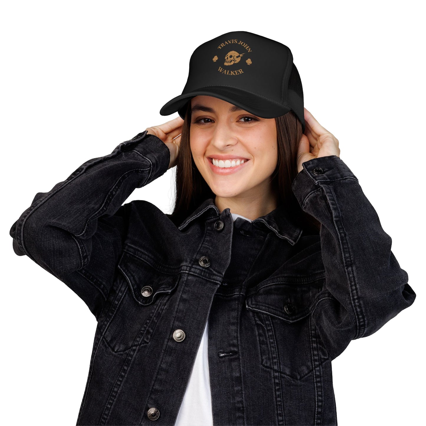 Travis John Walker Music Skull Trucker Hat