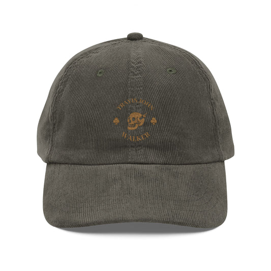 Travis John Walker Music Skull Corduroy Cap